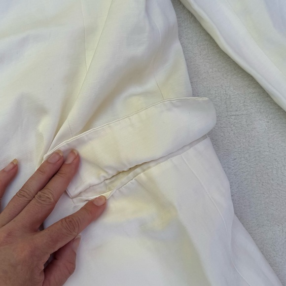 Zara NWOT Ivory Linen and Viscose Women’s Tailored Blazer Oversized size XS - Picture 10 of 16